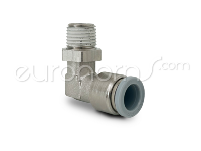 10mm-1/4 BSPT haakse insteekkoppeling